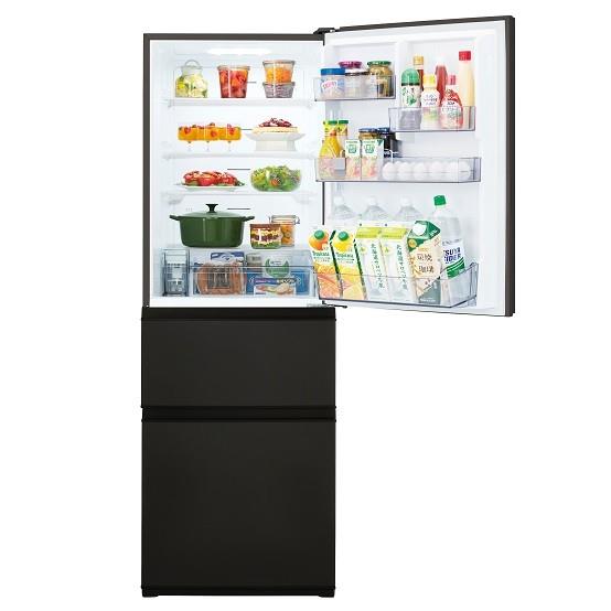 TOSHIBA 冷蔵庫VEGETA【3ドア/右開き/356L/マットチャコール】 ☆大型