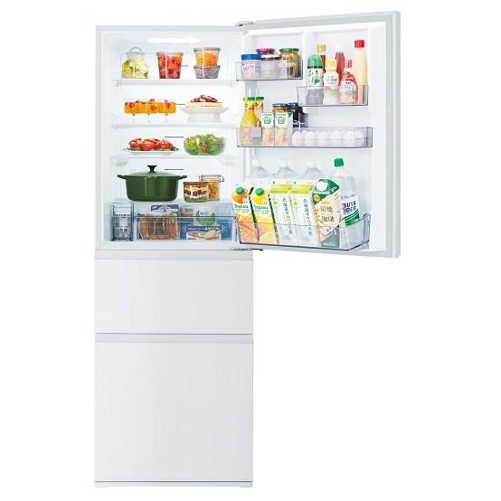 TOSHIBA 冷蔵庫VEGETA【3ドア/右開き/356L/マットホワイト】 ☆大型