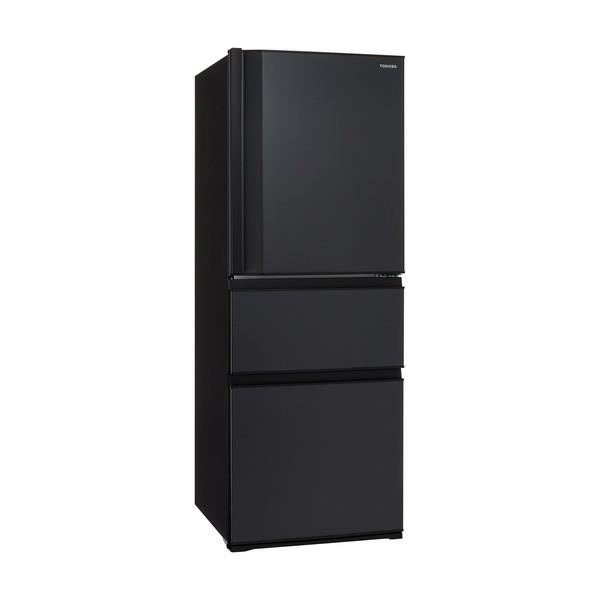TOSHIBA ノンフロン冷凍冷蔵庫 326L 2023年製 TOSHIBA 冷蔵庫VEGETA【3ドア/右開き/326L/マットチャコール】 ☆大型