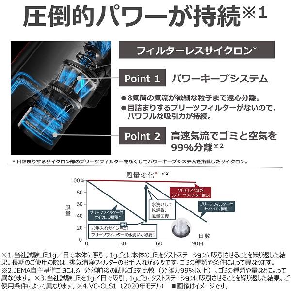 TOSHIBA ダストステーション搭載 コードレスクリーナー シフォン