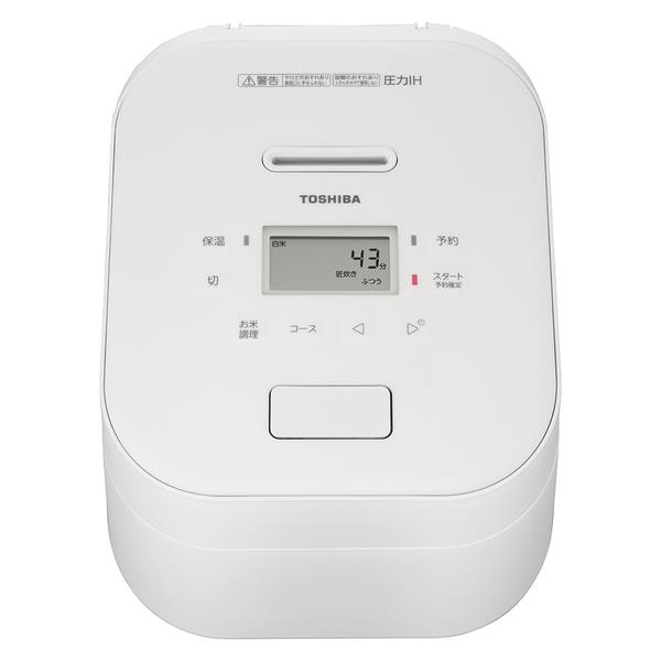 TOSHIBA 圧力IH炊飯器 5.5合炊 圧力IH ミルキーホワイト RC-10FPX-W