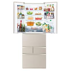 TOSHIBA 冷蔵庫 VEGETA 6ドア 観音開き 462L サテンゴールド ☆大型