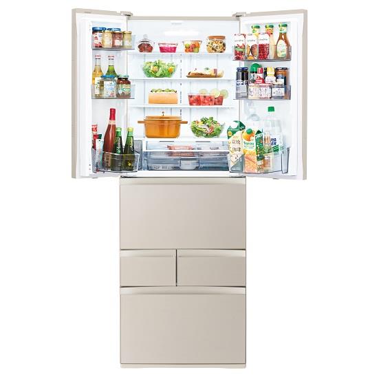 TOSHIBA 冷蔵庫 VEGETA 6ドア 観音開き 462L サテンゴールド ☆大型