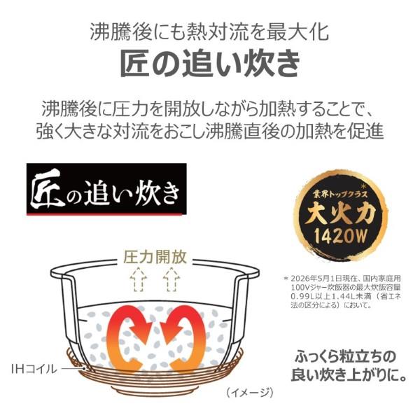 TOSHIBA 圧力IH炊飯器 5.5合炊 圧力IH グランブラック RC-10HPA-K