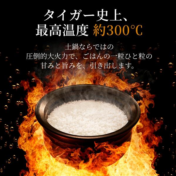 TIGER JRX-G100WG 土鍋圧力IH炊飯器 ご泡火炊き 5.5合