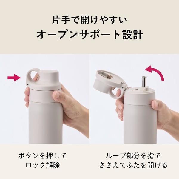 タイガー ステンレスボトル【750ml/ワンプッシュストロータイプ/フォグ