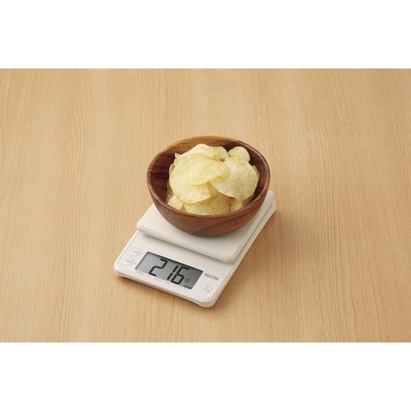 タニタ 家庭用カロリースケール 1g〜2kg Amazon｜タニタ デジタルクッキングスケール グレー 最大計量2kg 最小
