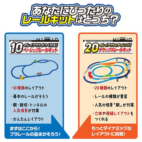 プラレール 20のレイアウトにチャレンジ！デラックスレールキット