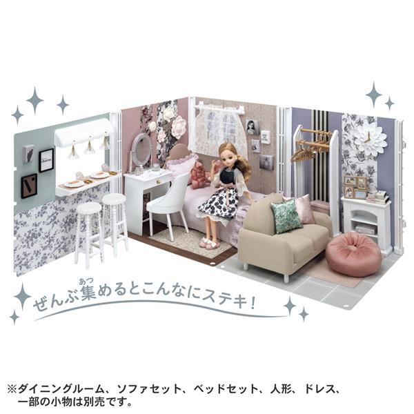 Takara Tomy - 美品　タカラ リカちゃん　白い白い家具　リビング3点セット 652-1.jpg