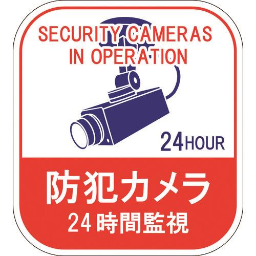 株）日本緑十字社 047127 緑十字 ステッカー標識 防犯カメラ・２４時間監視 貼１２７ １００×９０ｍｍ ５枚組 エンビ | ノジマオンライン