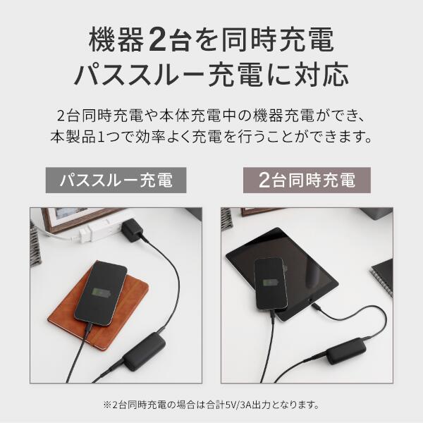 オウルテック モバイルバッテリー【5000mAh/最大PD20W/2台同時充電
