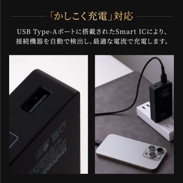 オウルテック USB C×1 USB A×1 薄型AC充電器 ブラック OWL-APD65SC1A1G