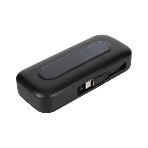 オウルテック モバイルバッテリー ブラック USB Type-C入出力／USB Type-A出力 モバイルバッテリー ブラック