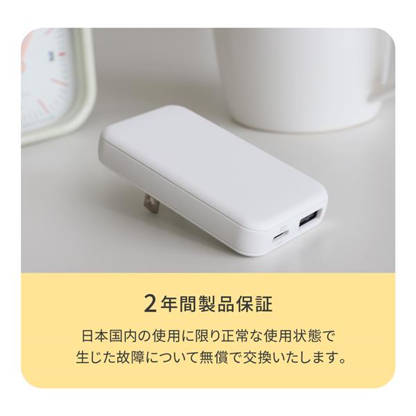 オウルテック 超薄型USB -C×1 USB A×1 AC充電器 OWL-APD20A1C1G-WH