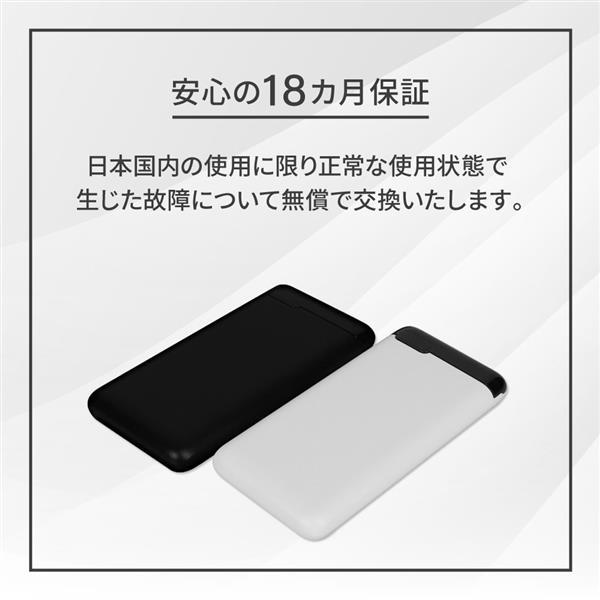 オウルテック 10000mAhモバイルバッテリー ホワイト OWL-LPB10022-WH