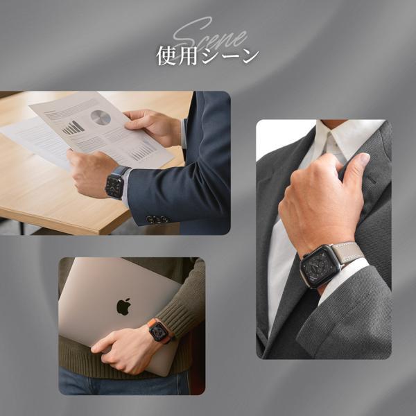 オウルテック AppleWatch(42/44/45/46/49mm)用シュリンクレザーバンド