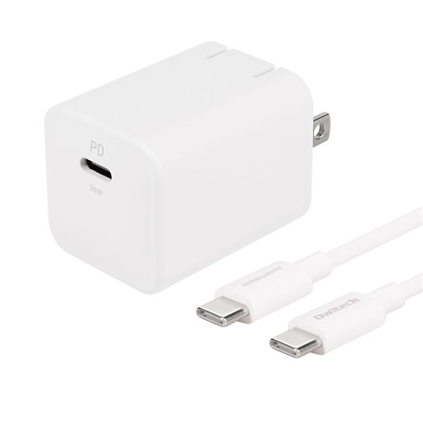 オウルテック USB Cケーブル付PD30W対応AC充電器ホワイト OWL