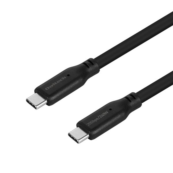 オウルテック USB CtoCケーブル[20Gbps/PD240W/2m] OWL-CB20G01CC20-BK