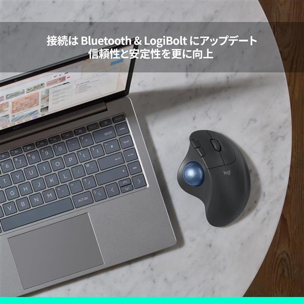 ロジクール ERGO M575SPGR ワイヤレストラックボールマウス 静音