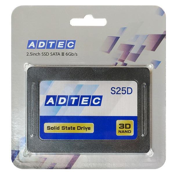 ADTEC 内蔵SSD ADC-S25D1Sシリーズ【2.5インチ/960GB/SATA/3D QLC NAND