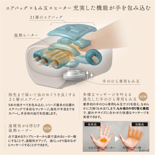 ATEX ハンドマッサージャー ハンドケア リュクス 【ベージュ】 AX