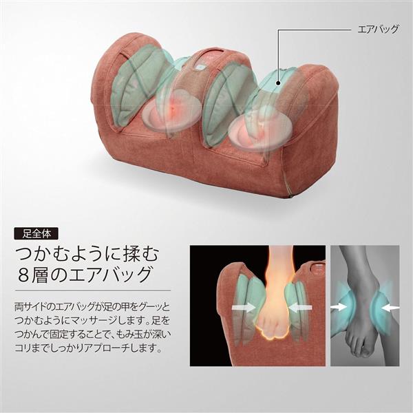 ATEX AX-HP117GR ルルド プロもみ フットマッサージャー［グレー］ | ノジマオンライン