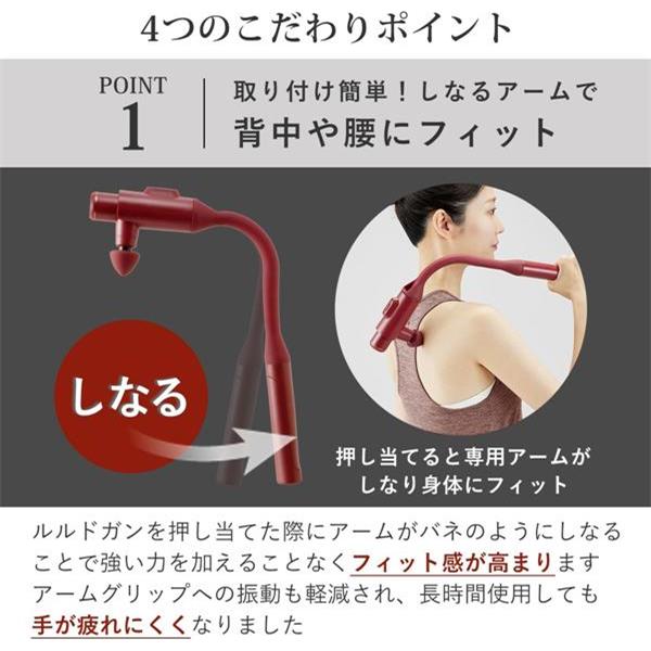 ATEX ルルドガンプラスアーム しなる専用アーム コードレス ブラック