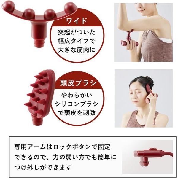 ATEX ルルドガンプラスアーム しなる専用アーム コードレス ブラック