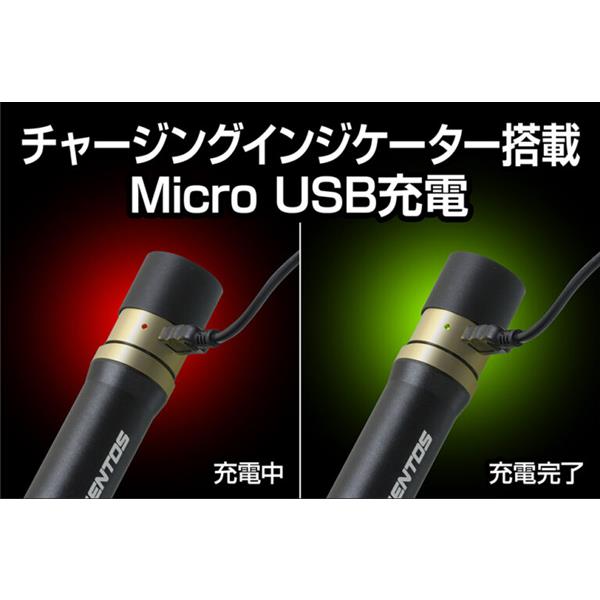 GENTOS LEDフラッシュライト レクシード【懐中電灯/明るい/USB充電式