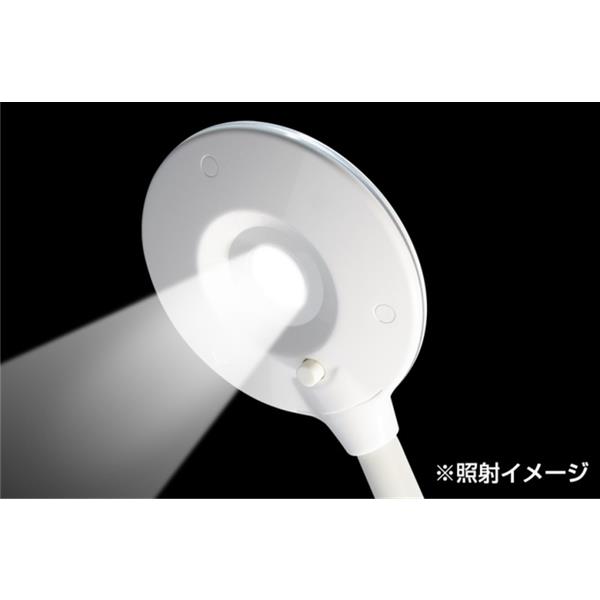 ホワイト LEDデスクライト フレキシブルアーム デスクライト 充電式くねくね フレキシブルアーム 通販 - アスクル