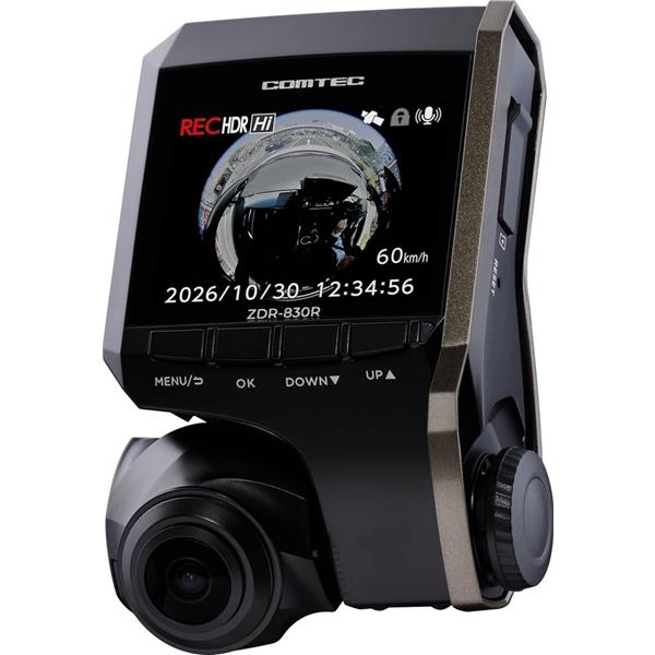 コムテック ドライブレコーダー 一式 コムテック 360°前方1力メラドライブレコ一ダ一 ZDR-830R | ノジマ
