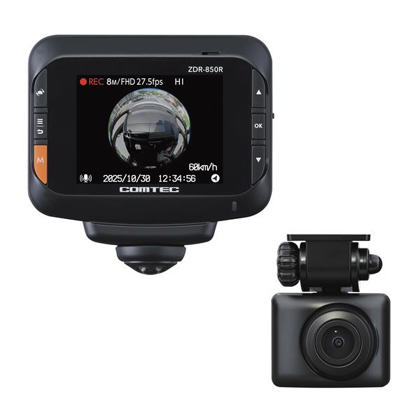 コムテック 360°+リヤドライブレコーダー ZDR-851R | ノジマオンライン