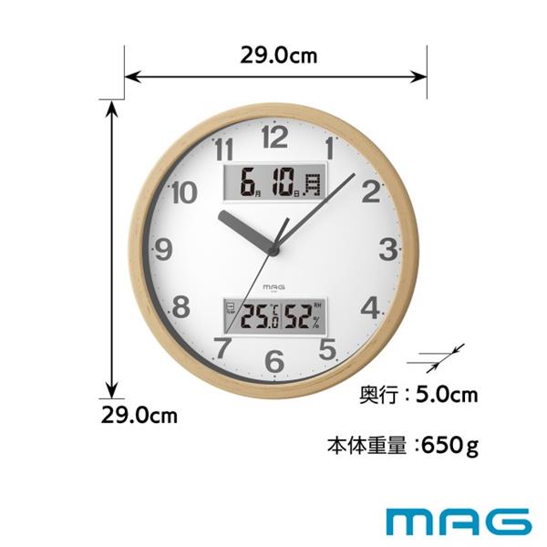 MAG W-807N-Z ダブルポイント 掛時計 アナデジ | ノジマオンライン