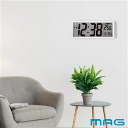 MAG クリアビュー 電波置掛兼用時計 デジタル W-814WH-Z