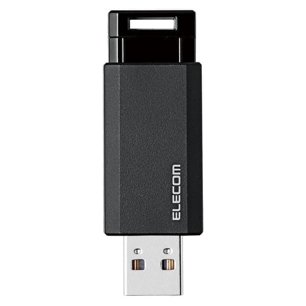 ELECOM USBメモリ USB3.1(Gen1) ノック式 16GB オートリターン機能 1年