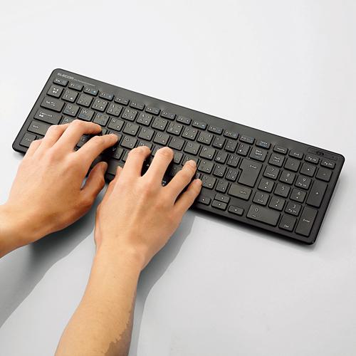 ELECOM 無線薄型コンパクトキーボード ブラック TK-FDP099TBK | ノジマ