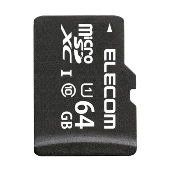 ELECOM microSDXCカード UHS-I U1 Class10 64GB MF-MRSD64GU50A