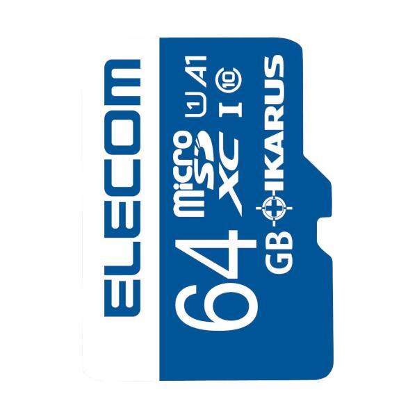 ELECOM MF-MS064GU11IKA マイクロSDカード【microSDXC/64GB/Class10