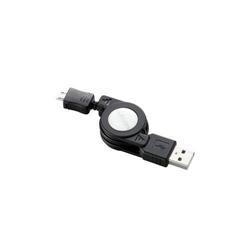 MicroUSB(AMicroB)ケーブル 巻き取り式 0.7m