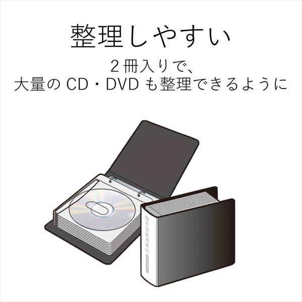 ELECOM CCD-B01WBK 不織布バインダー/2個セット/24枚収納/ブラック | ノジマオンライン