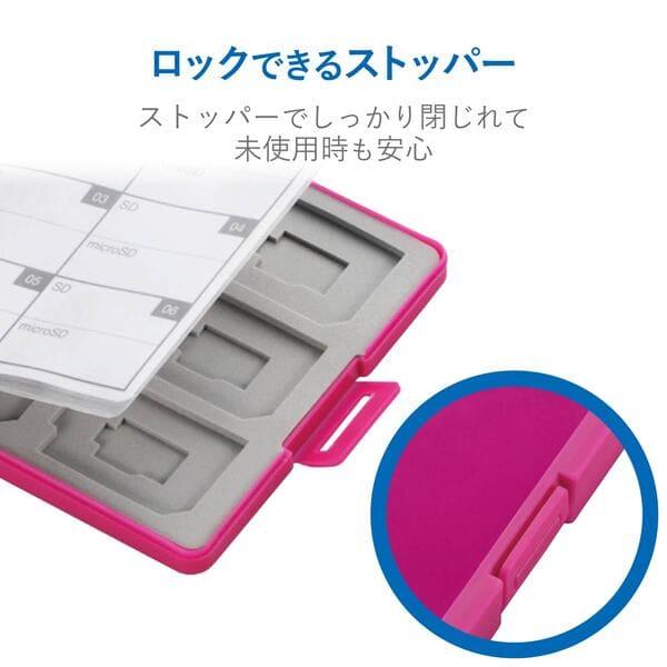 ELECOM メモリカードケース インデックス台紙付キ SD12枚+microSD12枚