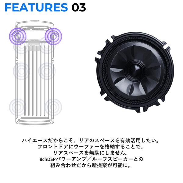 ALPINE 【ハイエース専用】OPTM サウンドシステム OPTM8-HI