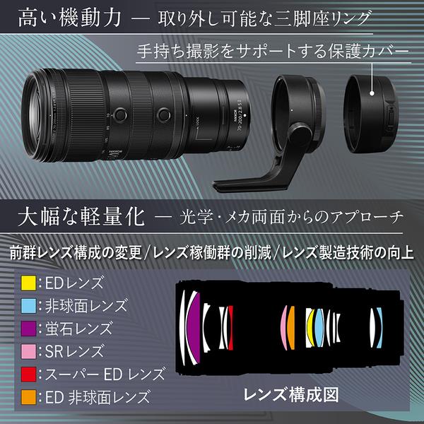 Nikon ズームレンズ NIKKOR Z 70-200mm f/2.8 VR S II NZ70-200-28-2