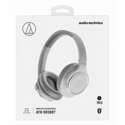 audiotechnica ATH-SR30BT-GY ヘッドホン【ワイヤレス/Bluetooth 