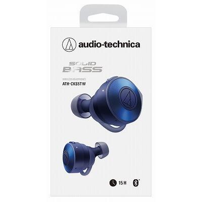 audiotechnica ATH-CKS5TW-BL イヤホン SOLIDBASS【ワイヤレス(左右分離)/Bluetooth/リモコン・マイク対応/ブルー】  | ノジマオンライン