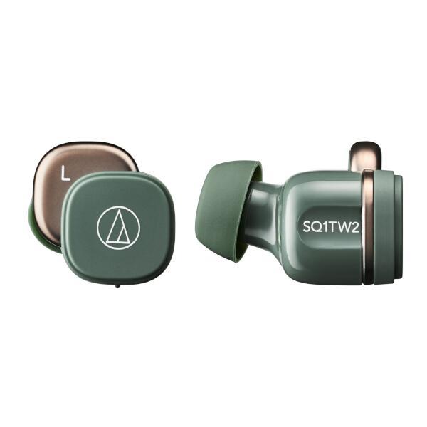 audio-technica ATH-SQ1TW2-GR イヤホン【ワイヤレス(左右分離