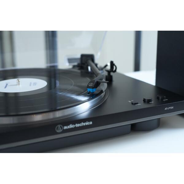 オーディオテクニカ レコードプレーヤー ブラックグレー AT