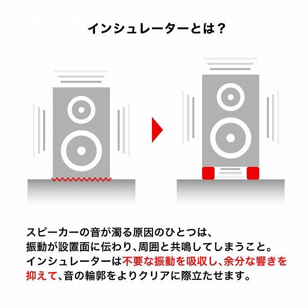 オーディオテクニカ ハイブリッドインシュレーター [6個1組/直径約
