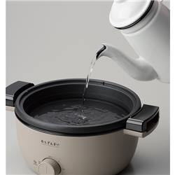 APIX AMZ-450-GY Bamboo Steamer(バンブースチーマー) 電気せいろ蒸し器  むしざんまい【1~2人用/竹製せいろ/グレージュ】 | ノジマオンライン