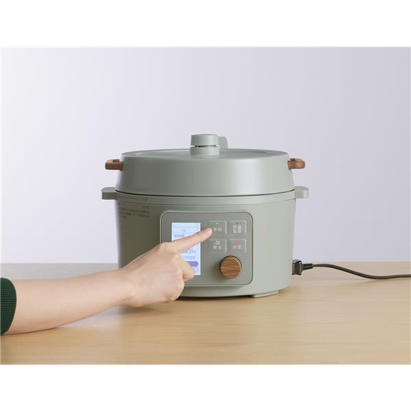 アイリスオーヤマ 電気圧力鍋 3L ピスタチオグリーン KPC-MB3-G